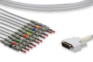 Nihon Kohden Direct-Connect ECG Cable - 10 Leads Banana
