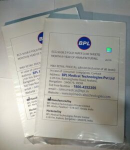 BPL Cardiart 9108 EKG Paper Roll Z fold (Pack of 5)