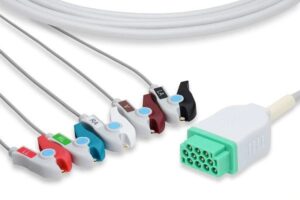 GE  Direct-Connect ECG Cable - 5 Clip Type