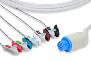 Datex Ohmeda Direct-Connect ECG Cable - 5 Clip Type
