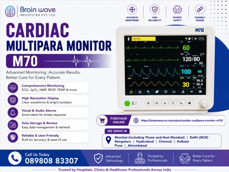 Cardiac Multipara Monitor M70 – Advanced Multi-Parameter Patient Monitoring System for Accurate Clinical Care
