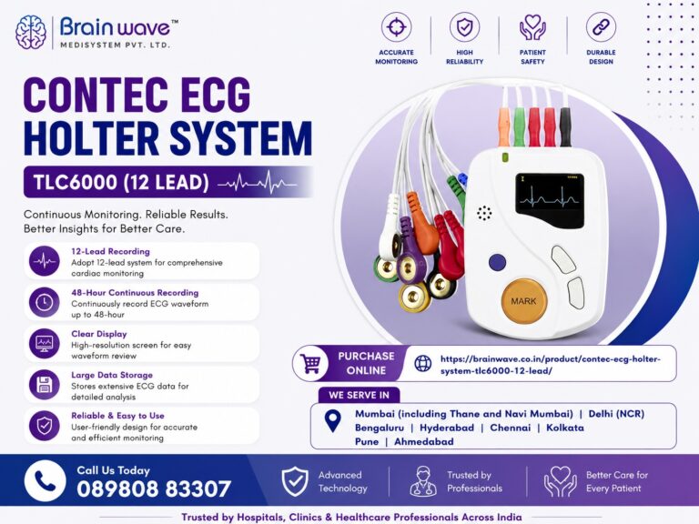 Contec ECG Holter System TLC6000 (12 Lead) – Advanced Continuous Cardiac Monitoring Solution