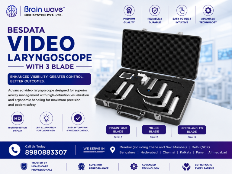 Besdata Video Laryngoscope with 3 Blade – Advanced Airway Visualization for Modern Healthcare