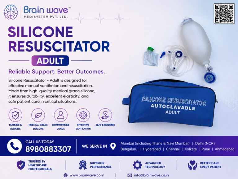 Silicone Resuscitator Adult: Reliable Manual Ventilation Support