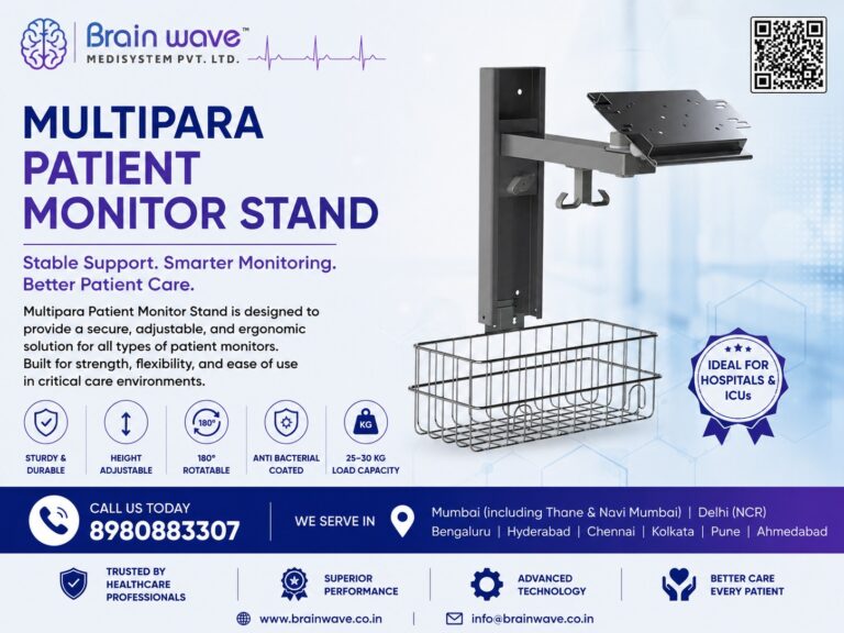 Multipara Patient Monitor Stand for Safer Hospital Monitoring