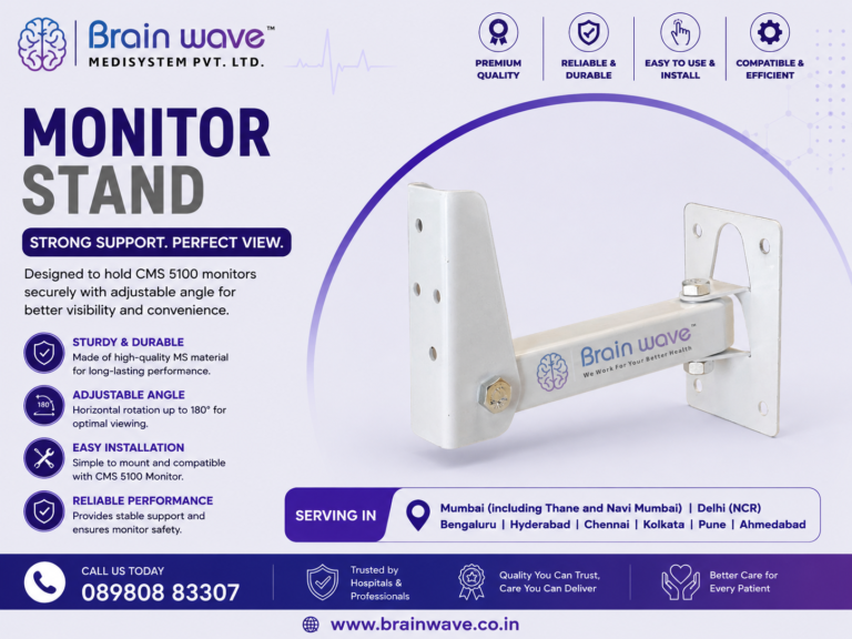 CMS 5100 Monitor Stand – Strong, Adjustable & Reliable Support for Medical Monitoring