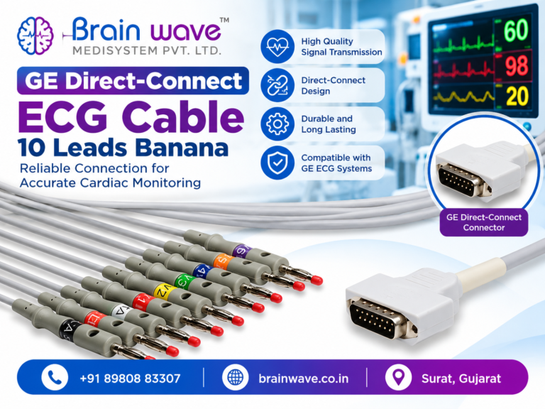 GE Direct-Connect ECG Cable – 10 Leads Banana for ECG Monitoring