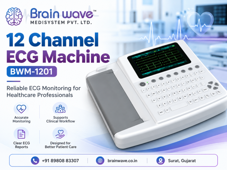 12 Channel ECG Machine BWM-1201: ECG Monitoring Solutions for Hospitals and Healthcare Facilities