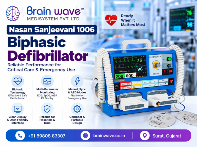 Nasan Sanjeevani 1006 Biphasic Defibrillator: Features, Applications and Medical Equipment Solutions